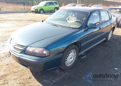 2000 Chevrolet Impala из США, поврежденный, VIN 2G1WF55K8Y9327224